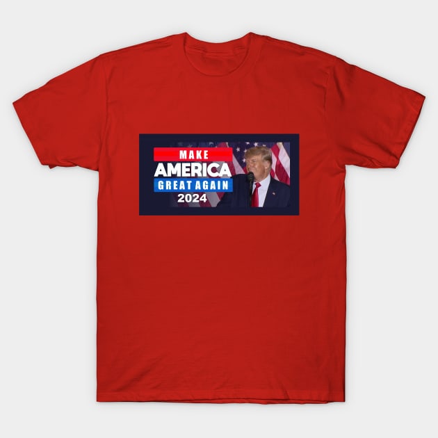 Trump 2024 Make America Great Again T-Shirt by Dale Preston Design